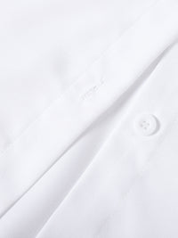 Flared Sleeves Bow-Embellished Falbala Solid Color Lapel Blouses&Shirts Tops