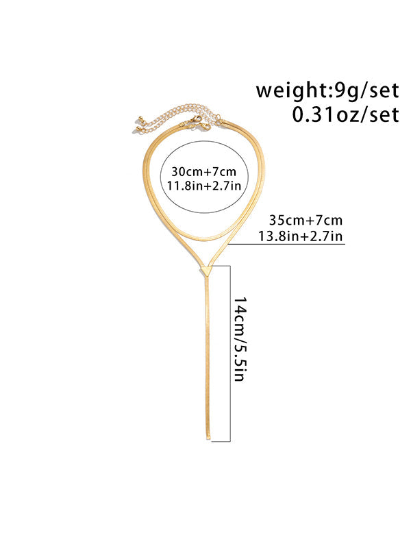 Hollow Solid Color Necklaces Accessories