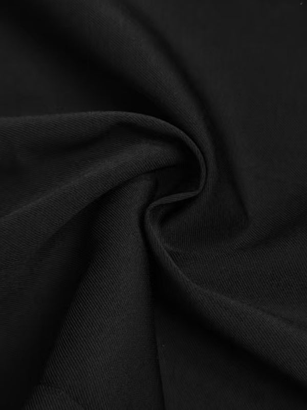 High Waisted Straight Leg Pleated Solid Color Split-Joint Pants Trousers