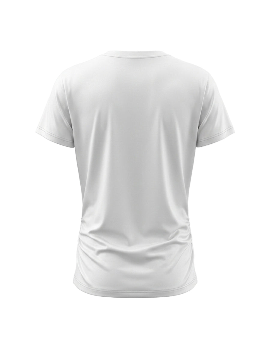 Contrast Color Printed Short Sleeves Round-Neck T-Shirts Tops
