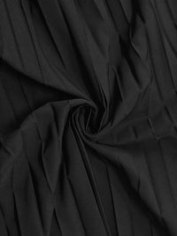 Hollow Pleated Solid Color Split-Joint Bodycon Sleeveless Mock Neck Maxi Dresses