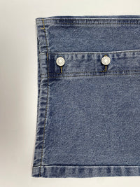 High Waisted Loose Buttoned Pockets Jean Pants Bottoms