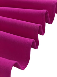 Long Sleeves Loose Pleated Solid Color Split-Joint Tiered Round-Neck Maxi Dresses