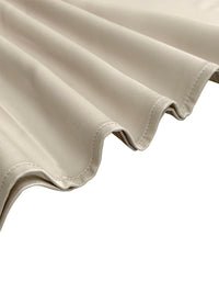 Long Sleeves Loose Floral Printed Pleated Split-Joint V-Neck Jumpsuits