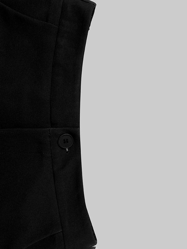 Contrast Color Printed High Waisted Loose Trousers Pants