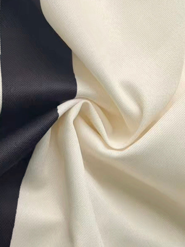 Loose Wide Leg Plaid Striped Tied Waist Casual Pants Bottoms Trousers