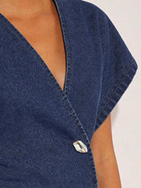 Raglan Sleeve Split-Joint V-Neck Blouses&Shirts Tops