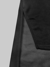 Asymmetric Solid Color Split-Side High-Low Loose Round-Neck Maxi Dresses