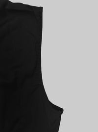 Cape High-Low Pleated Solid Color Split-Joint Round-Neck Evening Dresses Maxi Dresses