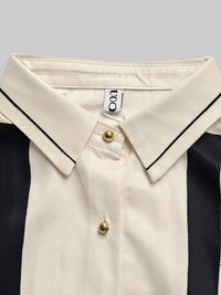 Long Sleeves Loose Plaid Striped Lapel Blouses&Shirts Tops