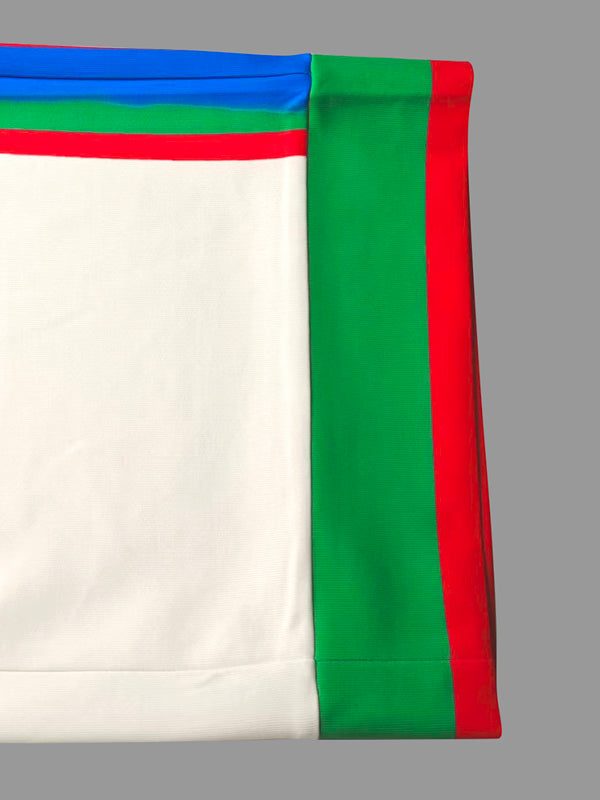 Contrast Color Pockets Striped Column Trousers Casual Pants Bottoms