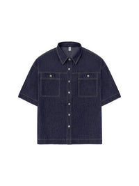 Half Sleeves Loose Buttoned Lapel Blouses&Shirts Tops