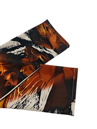 Long Sleeves Loose Floral Printed Pleated Split-Joint V-Neck Jumpsuits