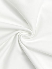 Irregularity Long Sleeves Asymmetric Pleated Solid Color Split-Front Split-Joint Split-Side High Neck Midi Dresses