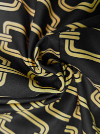 Printed Split-Joint High-low Long Sleeves Blouses