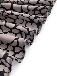Long Sleeves Loose Buttoned Contrast Color Snakeskin Printed Lapel Blouses&Shirts Tops