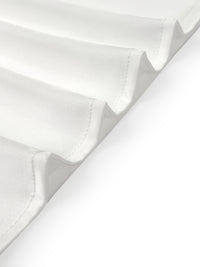 Loose Puff Sleeves Applique Flower Shape Mesh Split-Joint Round-Neck Blouses&Shirts Tops