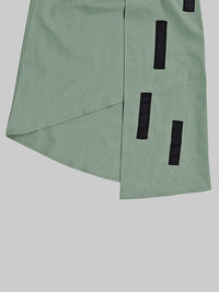 Asymmetric Pockets Split-Joint A-Line Loose Skirts Bottoms