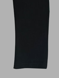 Skinny Solid Color Split-Joint High Neck T-shirts