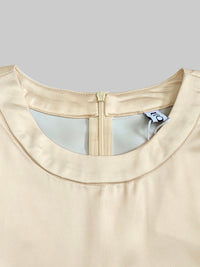 A-Line Long Sleeves Elasticity Gradient Pockets Round-Neck Maxi Dresses