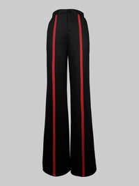 Striped Loose Wide Leg Trousers Casual Pants Bottoms