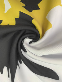 High Waisted Loose Flower Print Pants Trousers