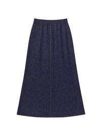 Column No Belt Solid Color Zipper Skirts Bottoms
