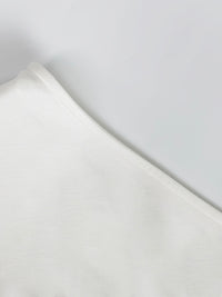 High-Low Long Sleeves Asymmetric Solid Color One-Shoulder Maxi Dresses