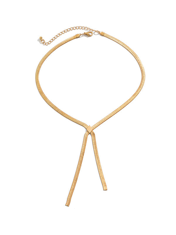 Hollow Solid Color Necklaces Accessories