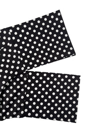 Long Sleeves Loose Buttoned Contrast Color Polka-Dot Split-Joint Lapel Blouses&Shirts Tops