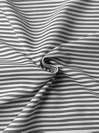 Buttoned Striped Long Sleeves Loose Stand Collar Blouses&Shirts Tops