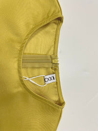 A-Line Loose Pleated Solid Color Split-Joint Tiered Round-Neck Evening Dresses Maxi Dresses