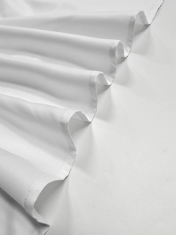 Gradient Printed Split-Joint Split-side High-low Loose Lapel Blouses&shirts Tops