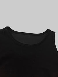 Asymmetric Solid Color Split-Side High-Low Loose Round-Neck Maxi Dresses