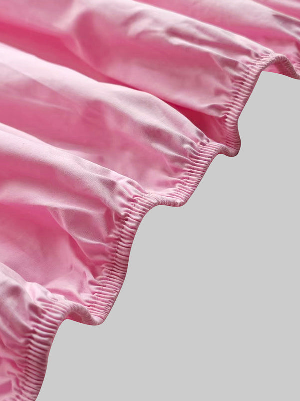 Buttoned Pleated Pockets Solid Color Long Sleeves Loose Lapel Midi Dresses