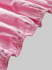 Buttoned Pleated Pockets Solid Color Long Sleeves Loose Lapel Midi Dresses