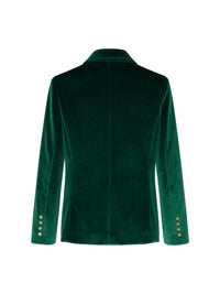 Long Sleeves Buttoned Solid Color Notched Collar Blazer Suits Outerwear