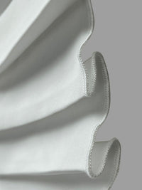 Flared Sleeves Half Sleeves Pleated Split-Joint Round-Neck Midi Dresses