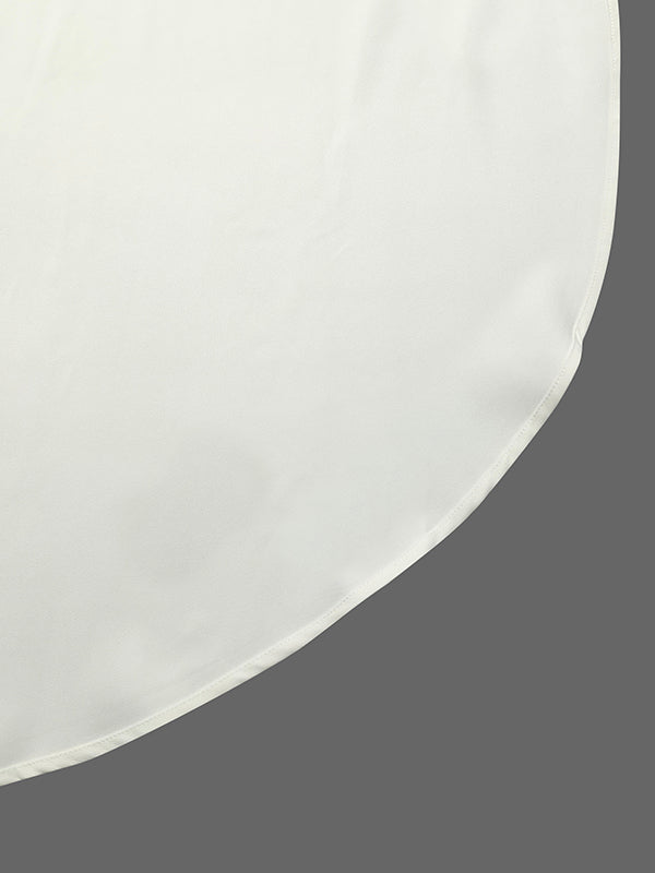 Flared Sleeves Half Sleeves Ruffle Trim Solid Color Deep V-Neck Blouses&Shirts Tops Outerwear