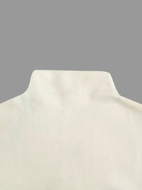 Long Sleeves Loose Flower Print High Neck 1 Piece Cape