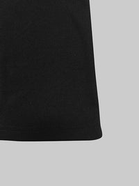 Long Sleeves Skinny Asymmetric Solid Color Split-Joint High Neck T-Shirts Tops