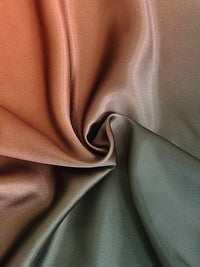 A-Line Long Sleeves Elasticity Gradient Pockets Round-Neck Maxi Dresses