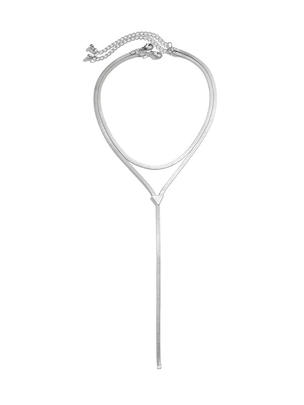 Hollow Solid Color Necklaces Accessories