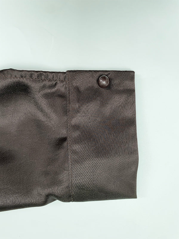 Buttoned Gradient Long Sleeves Lapel Blouses&shirts Tops