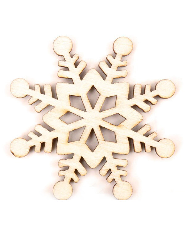 Hollow Christmas Snowflake Wood Piece For DIY Craft