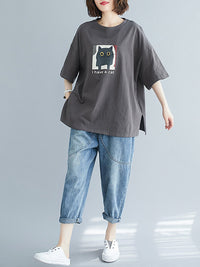 Loose Round Neck T-Shirt