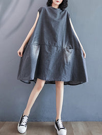 Original Split-Joint With Pocket Denim Dress