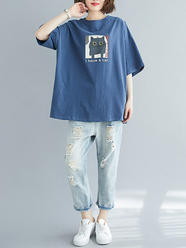 Loose Round Neck T-Shirt