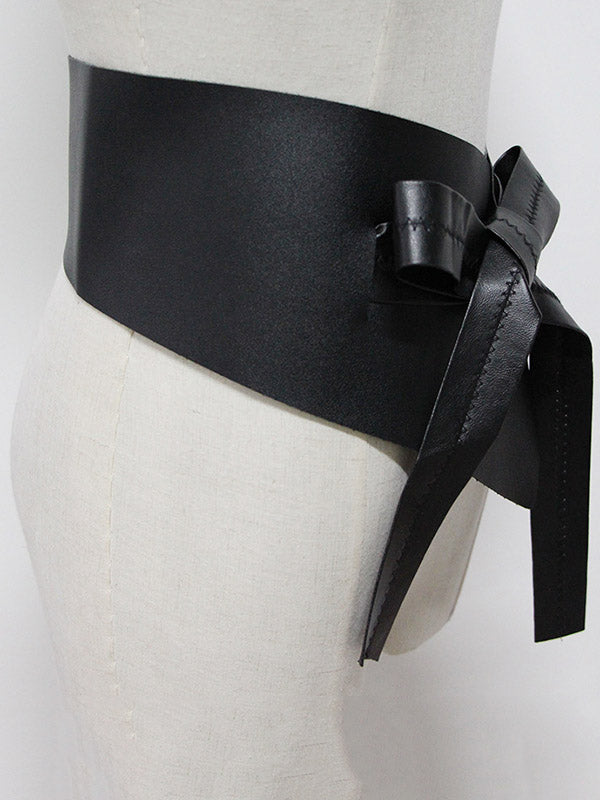 Imitation Leather Lace-up Belt Accessories