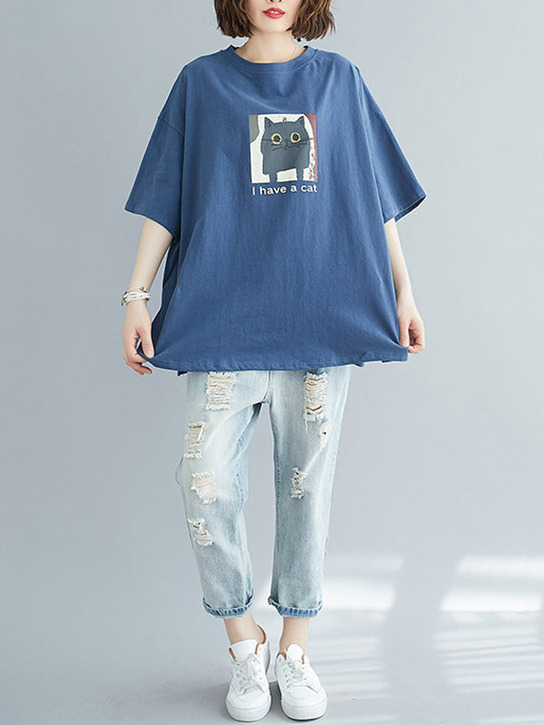 Loose Round Neck T-Shirt